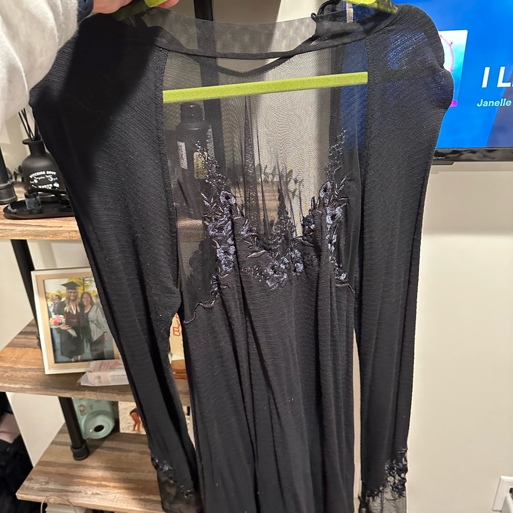Free People Mesh Top